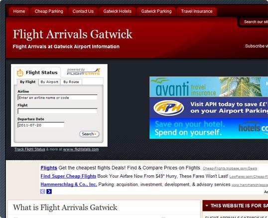 Flight Arrivals Gatwick